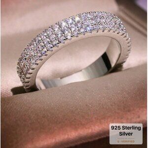Micropave Diamond Stacked Band